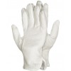 Rękawiczki białe RMICRON 10 trzy przeszycia