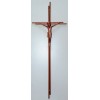 Krzyż metalowy podwójny kolor miedziany