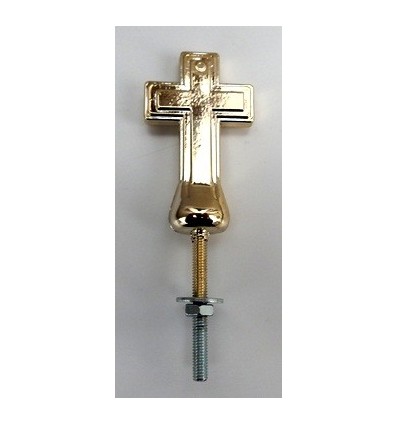 Śruba krzyż metalizowana złota do urn