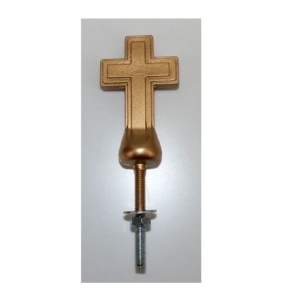 Śruba krzyż malowana złota