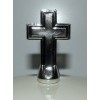 Śruba  krzyż metalizowana srebrna do urn