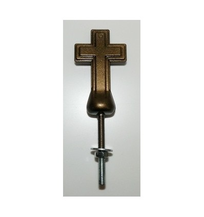 Śruba krzyż stare złoto do urn