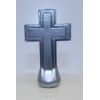 Śruba  krzyż malowana srebrn