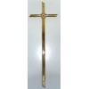 Krzyż podwójny metalizowany złoty