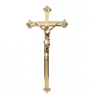Krzyż średni metalizowany złoty