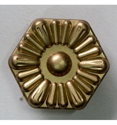Śruba krótka sześciokątna malowana złota