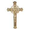 Krzyż ażurowy metalizowany złoty