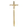 Krzyż podwójny metalizowany złoty