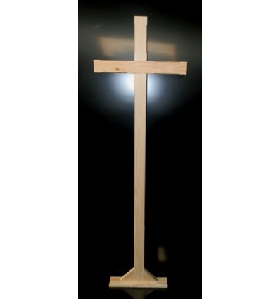 Krzyż drewniany duży cienki