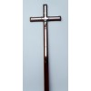 Krzyż drewniany duży z wstawkami metalowym