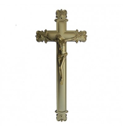 Krzyż szeroki malowany złoty