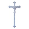Krzyż średni metalizowany srebrny