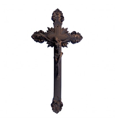 Krzyż duży stare złoto