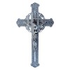 Krzyż ażurowy metalizowany srebrny