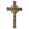 Krzyż ażurowy malowany złoty