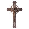 Krzyż ażurowy metalizowany miedz