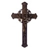 Krzyż ażurowy stare złoto
