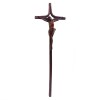 Krzyż długi metalizowany patyna
