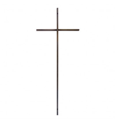 Krzyż metal mosiądz kwadrat