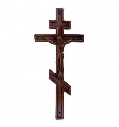 Krzyż prawosławny patynowany