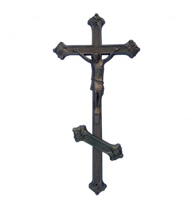 Krzyż prawosławny stare złoto