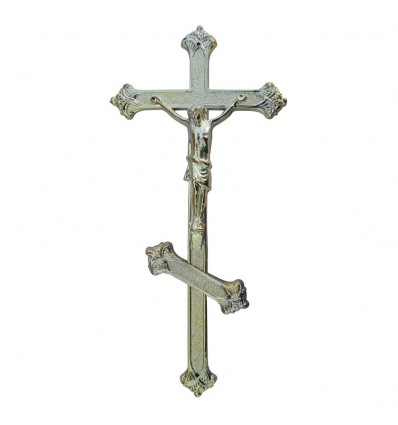 Krzyż  prawosławny metalizowany złoty