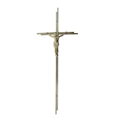 Krzyż połysk metalizowany podwójny prosty