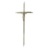 Krzyż połysk metal metalizowany podwójny prosty wizerunek plastikowy